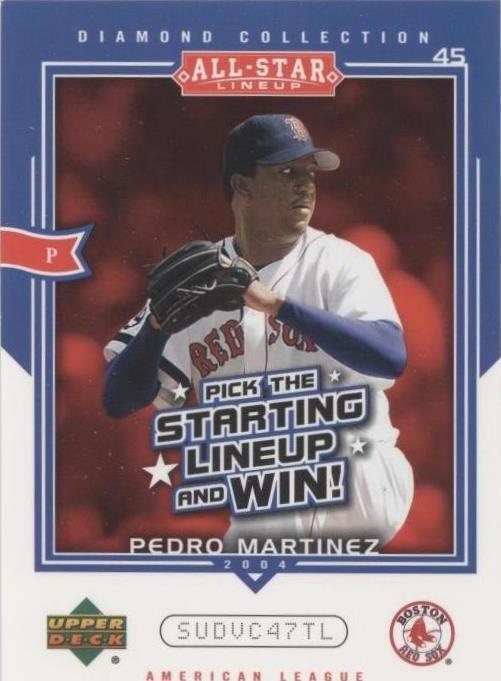 2004 Upper Deck Diamond Collection All-Star Lineup - Pedro Martinez #AS-PM