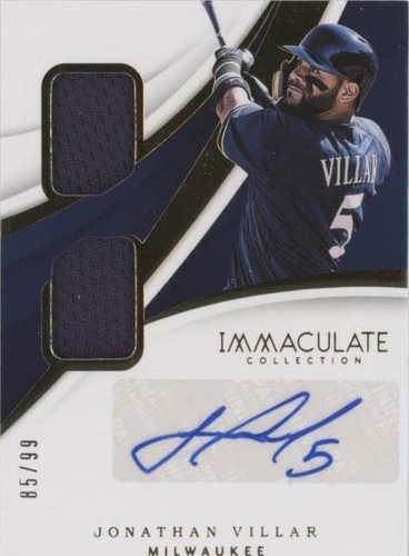 2018 Panini Immaculate Collection - Jonathan Villar #DMA-JV