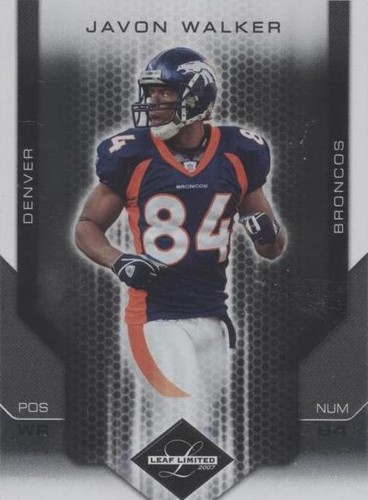 2007 Leaf Limited Javon Walker #31
