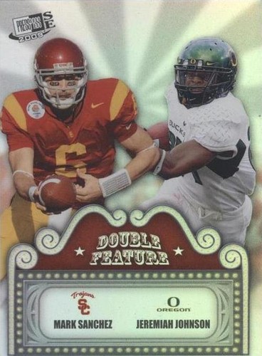 2009 Press Pass Signature Edition Jeremiah Johnson Mark Sanchez #DF-2