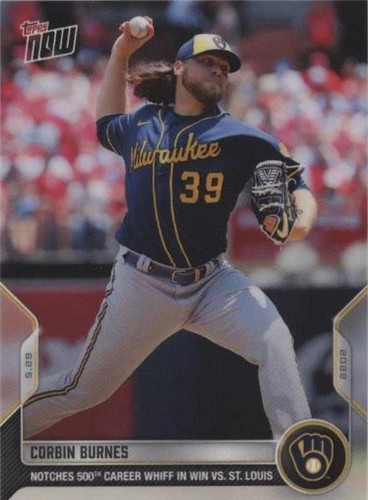直筆サイン topps now CORBIN BURNES JOSH HADER 直筆サイン