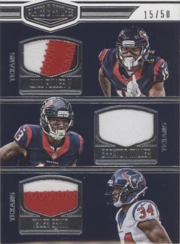 2016 Panini Plates & Patches Braxton Miller Tyler Ervin Will Fuller V #RT-FME