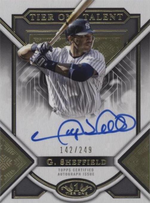 2023 Topps Tier One - Gary Sheffield #T1TA-GS