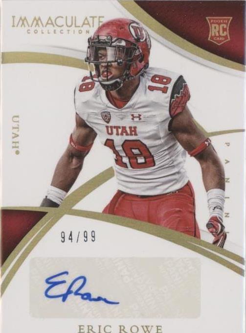 2015 Panini Immaculate Collection Collegiate Eric Rowe #238