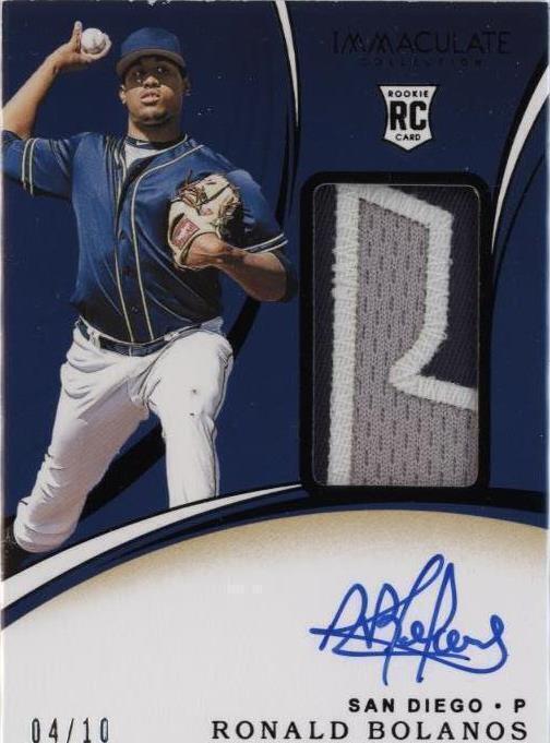 2020 Panini Immaculate Collection - Ronald Bolanos #155