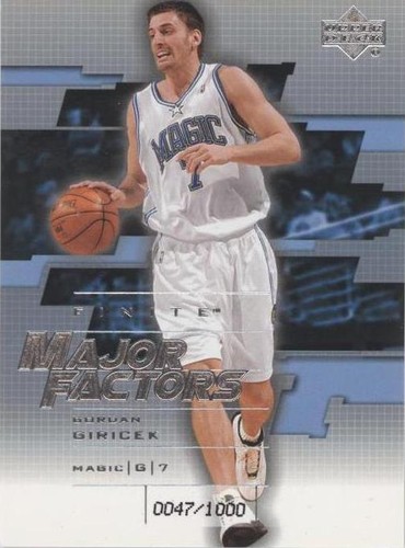 2003-04 Upper Deck Finite - Gordan Giricek #289