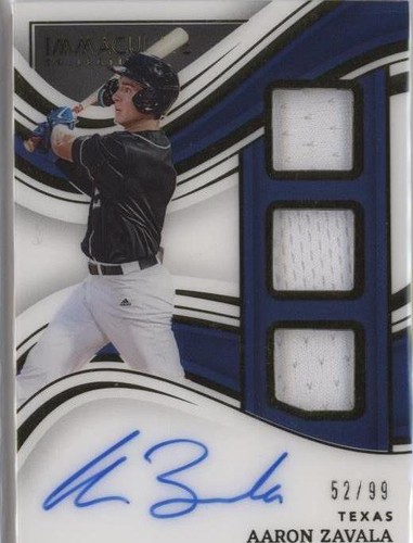 2023 Panini Immaculate Collection - Aaron Zavala #PTS-AZ