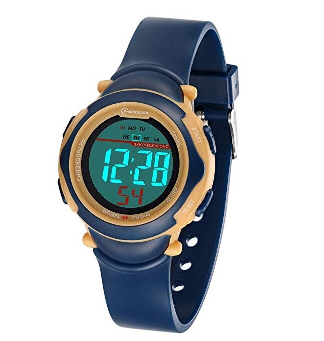 Orologio Sportivo Mingrui MR-8568 Subacqueo Digitale Sveglia Ragazzi Blu lac