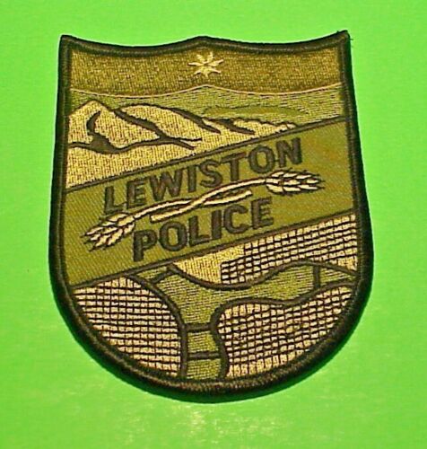 LEWISTON  IDAHO  ID  SUBDUED  GREEN  4 1/4"  POLICE PATCH  FREE SHIPPING!!!
