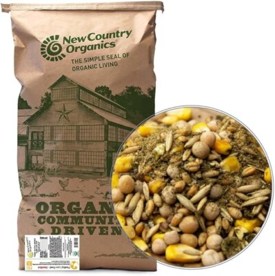 New Country Organics | Organic Unmilled Layer Feed 40lb | Soy-Free | 17% Protein