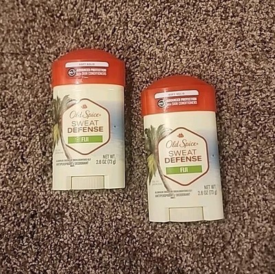 Pack Of 2 Old Spice Anti-perspirant Deodorant Fiji Scent 2.6 Oz Exp 05/2026