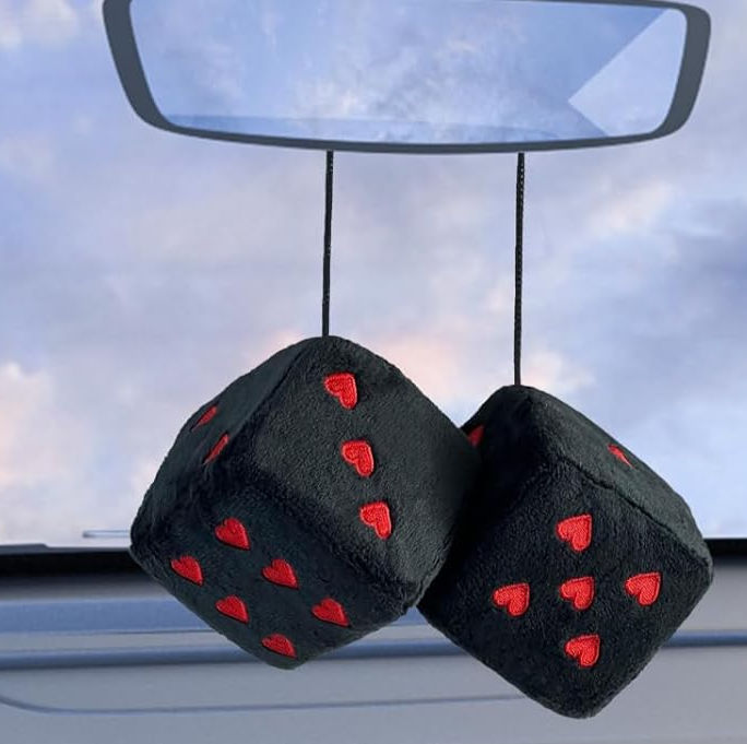 Pair Fuzzy Plush Dice 3