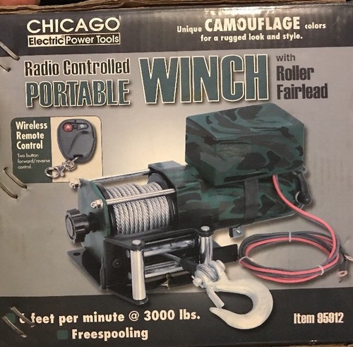 Chicago Electric Power Tools - Radio Controlled Portable Winch