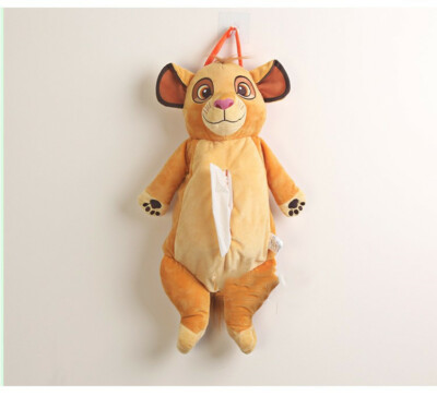 New Disney Lion KING Simba Wall-mounted Plush Tissue Case 