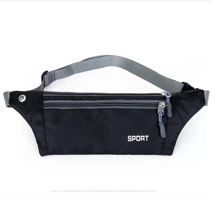 Waterproof Running Belt Fanny Pack Waist Pouch Outdoor Camping Hiking Zip Bag