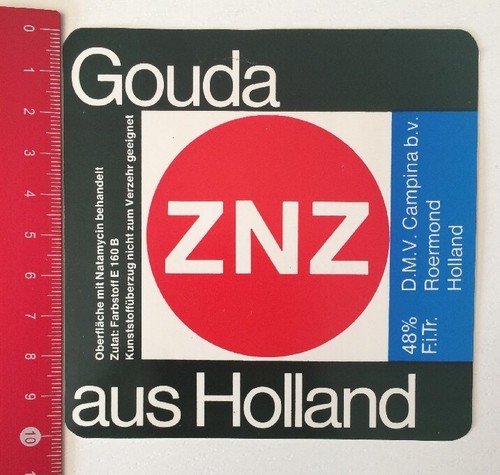 Aufkleber/Sticker: ZNZ - Gouda Aus Holland (04061615)