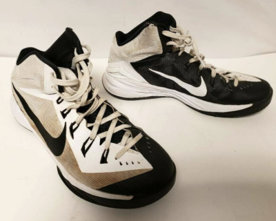 Nike Men s Hyperdunk Basketball Shoes Sneaker653640 100 White Black SZ 12