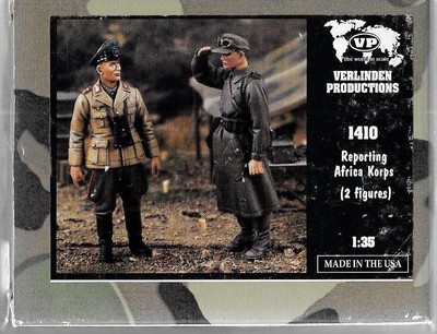 Verlinden 2nd Guerre Mondiale Allemand ''Rapports Sire '' Afrika Korps Résine