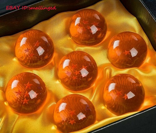 New 7Pcs Stars Crystal Balls Set Collection In Box Set 35mm Stock