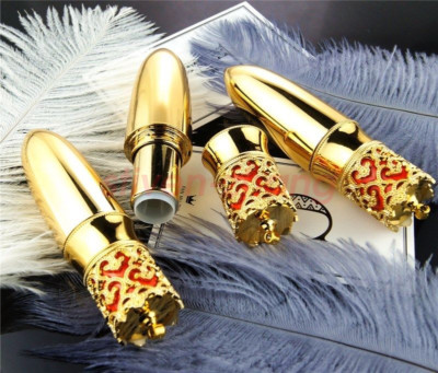 Gold Crown  Plastic Empty Lipstick Tube Lip Balm Bottle Container DIY 12.1mm