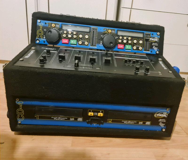 Citronic Professional Mixer Pro Audio Dual CD Player DJ Mixer in