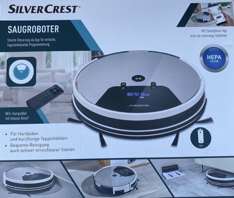 SilverCrest SSRA1 Saugroboter inkl. App Staubsauger