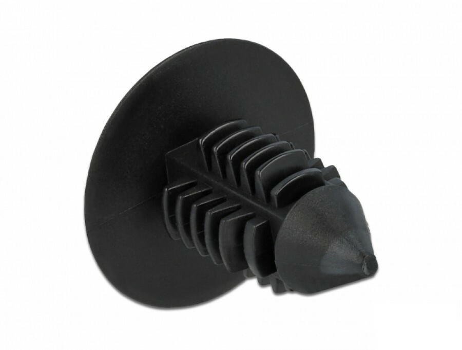 10 Stück Delock Tannenbaum Clip schwarz