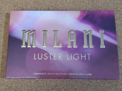 Milani LUSTER LIGHT Hyper Pigmented Eyeshadow Palette 15 Bright Bold Colors #106