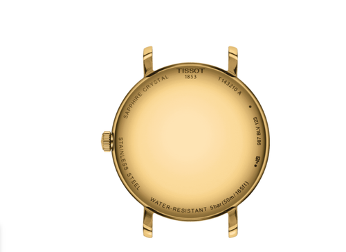 Pre-owned Tissot Every Time Champagne Dial Round Women's Watch T143.210.33.021.00
