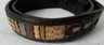 Vintage M&F Hand Woven Indian Blanket Black Leather Belt No Buckle Size 38