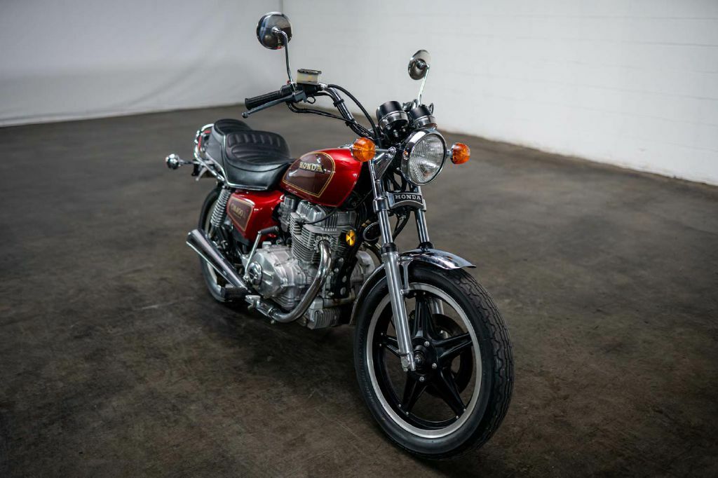 Red Honda CM400A with 834 Miles available now!