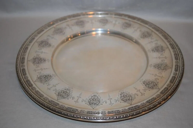 Towle Louis Xiv Sterling Silver 11 Inch Charger Service Plate 
