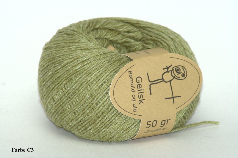 Geilsk Bomuld Ug Uld, Wolle Und Baumwolle, Verschiedene Farben