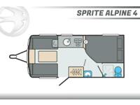 Swift Sprite Alpine 4, NEW 2022, 4 Berth, Touring Caravan