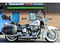 2014 64 Harley-Davidson FLSTC SOFTAIL HERITAGE 1690 (2015) **PEARL WHITE**