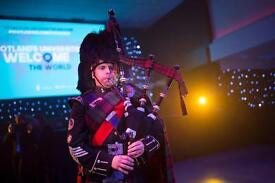 Hire a Highland Piper / Bagpiper for Weddings, Parties,Burns' Suppers,Corporate Events or Reunions.