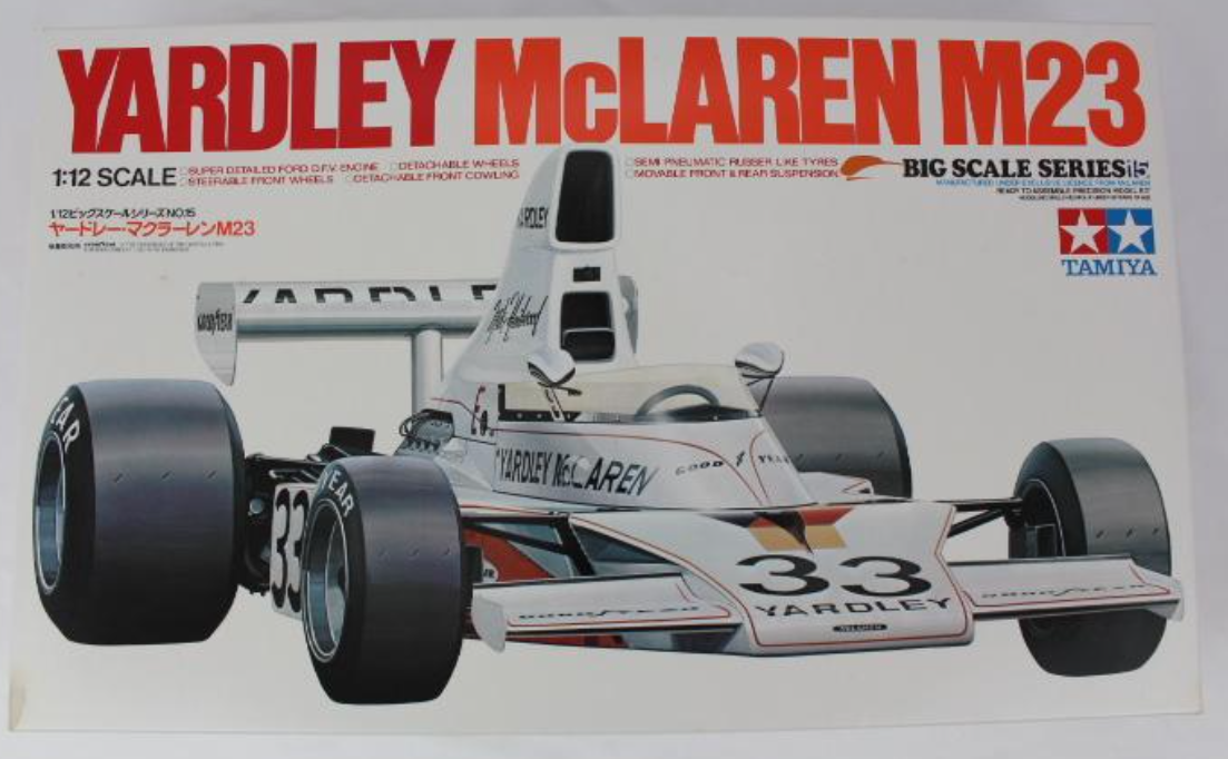 YARDLEY McLAREN M23 1/12 タミヤ　長期保管未組立品 YARDLEY McLAREN M23 TAMIYA 1/12 Big Scale Series kit 1974