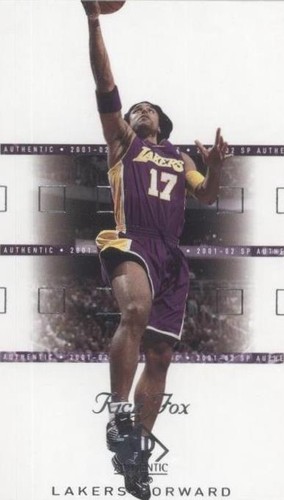 2001-02 SP Authentic - Rick Fox #40