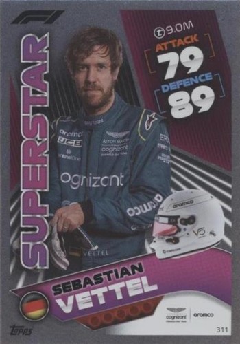 2022 Topps F1 Turbo Attax - Sebastian Vettel #311