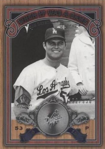 2006 SP Legendary Cuts - Don Drysdale #WG-DD