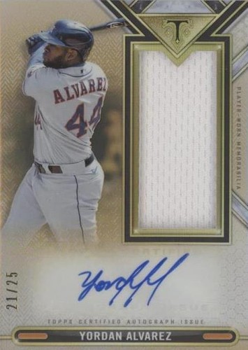 2021 Topps Triple Threads - Yordan Alvarez #ASJR-YA