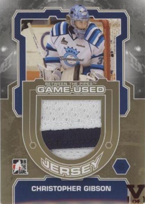 2012-13 In the Game Between the Pipes - Christopher Gibson #M-26