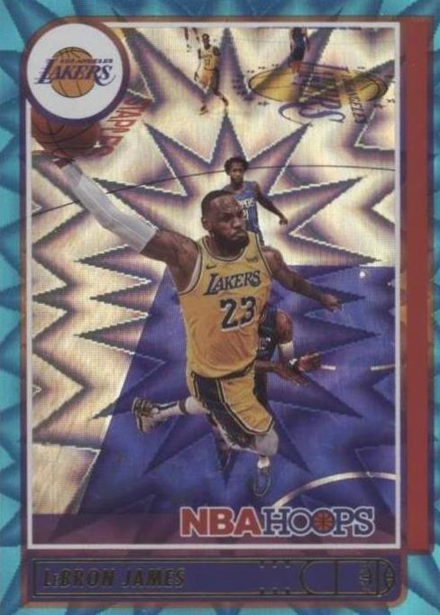2021-22 Panini NBA Hoops - LeBron James #136 Teal Explosion for sale ...
