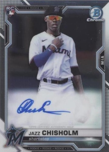 クロムページです♪ 2021 Jazz Chisholm Topps Chrome #144 & Bowman Chrome #57