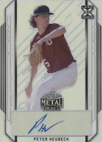 2021 Leaf Metal Draft - Peter Heubeck #BA-PH1