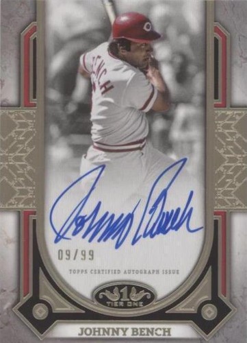 2024 Topps Tier One - Johnny Bench #PPA-JB