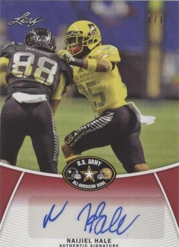 2014 Leaf U.S. Army All-American Bowl Naijiel Hale #BA-NH1
