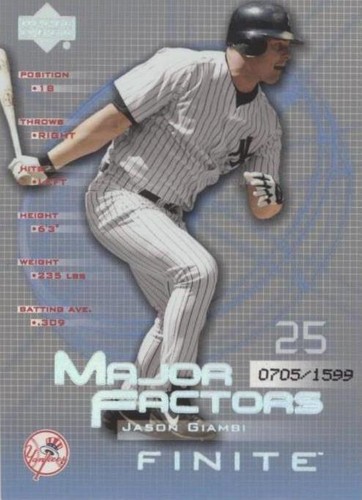 2003 Upper Deck Finite - Jason Giambi #120
