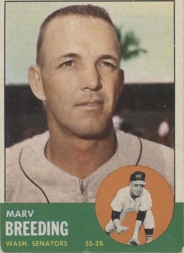 1963 Topps - Marv Breeding #149