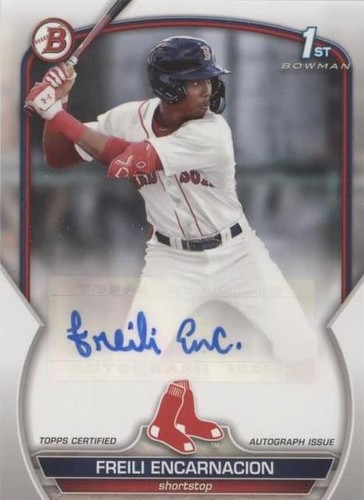 2023 Bowman Prospects Sky Blue Freili Encarnacion 417/499 Boston 